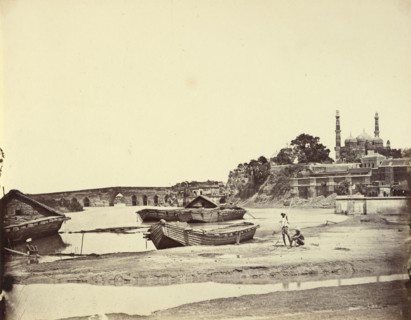 The Stone Bridge, and Our New Fortifications, Lucknow; Felice Beato, 1832 - 1909, Henry Hering, British