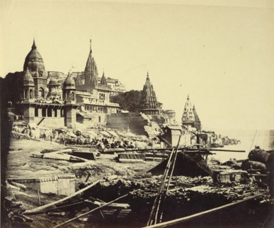 Sacred Temple of Benares from the River Side; Felice Beato, 1832 - 1909, Henry Hering, 1814