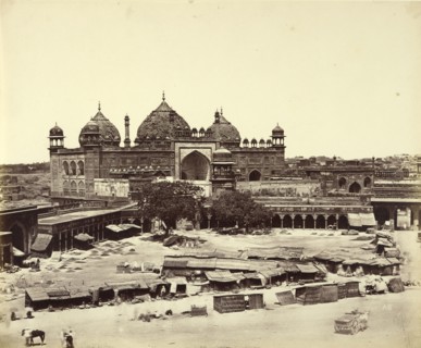 Jama Masjid, Agra; Felice Beato, 1832 - 1909, Henry Hering, 1814 - 1893, India; about April 1859
