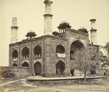 Gateway of Akbar's Tomb, Secundra; Felice Beato, 1832 - 1909, Henry Hering, 1814 - 1893, India