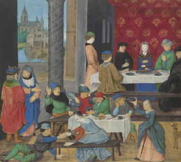 The Temperate and the Intemperate; Master of the Dresden Prayer Book, Flemish, active about 1480 - 1515, Bruges, Belgium