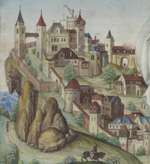 The Crucifixion; Franconia, probably, Germany; fourth quarter of 15th century; Tempera colors and gold on parchment