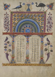 Canon Table Page; T'oros Roslin, Armenian, active 1256 - 1268, T'oros Roslin, Armenian, active 1256 - 1268, Hromklay, Armenia