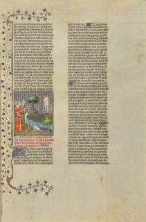 Polycrates Hanged; Boucicaut Master Illuminator, French, active about 1390 - 1430, Paris, France, Europe; about 1413 - 1415