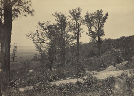 The Crest of Mission Ridge; George N. Barnard, American, 1819 - 1902, New York, United States; negative about 1865; print 1866