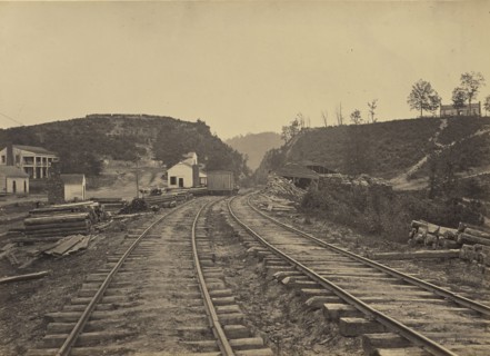 The Allatoona Pass Looking North, Georgia; George N. Barnard, American, 1819 - 1902, New York, United States; negative