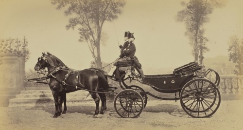 Calèche de la Princesse Metternich; Louis-Jean Delton, French, 1807 - 1891, Paris, France; 1865; Albumen silver print