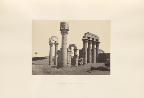 Cleopatra's Temple at Erment; Francis Frith, English, 1822 - 1898, Hermonthis, Egypt; about 1857; Albumen silver print