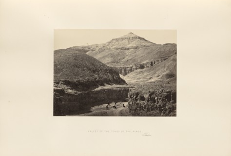 Valley of the Tombs of the Kings, Thebes; Francis Frith, English, 1822 - 1898, Thebes, Egypt; about 1857; Albumen silver print