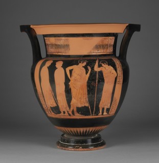 Attic Red-Figure Column Krater; Agrigento Painter; Athens, Greece; 470 - 460 B.C; Terracotta; 33.5 cm, 13 3,16 in
