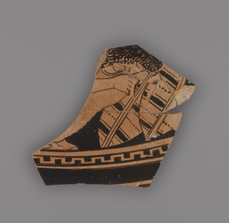 Attic Red-Figure Kalpis Fragment, comprised of 6 joined fragments; part of