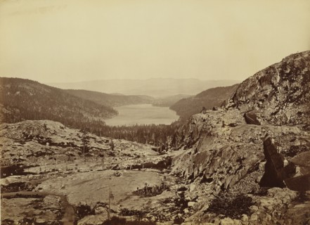 Donner Lake, C.P.R.R; Carleton Watkins, American, 1829 - 1916, United States; about 1880; Albumen silver print