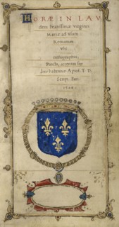 Frontispiece; T.D; Paris, France; 1544; Tempera colors and gold paint on uterine parchment; Leaf: 14.3 x 8.1 cm
