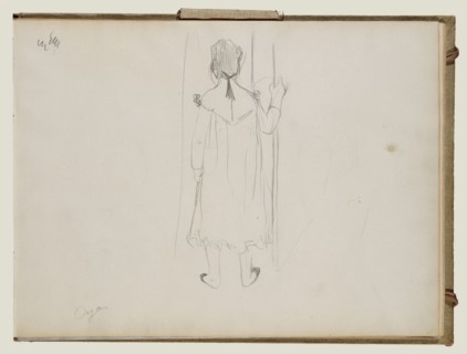 Brothel Scene; Edgar Degas, French, 1834 - 1917, about 1877; Graphite