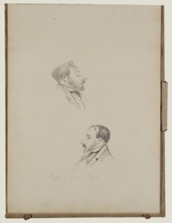 Degas and Other Sketches; Edgar Degas, French, 1834 - 1917, 1877; Graphite; 34.9 x 26 cm, 13 3,4 x 10 1,4 in