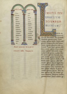 Decorated Initial L; Pontigny, probably, France; about 1170; Pen and black ink, tempera, and gold leaf on parchment