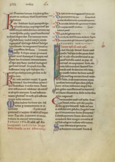 Initial I: Saint Jude; Pontigny, probably, France; about 1170; Pen and black ink, tempera, and gold leaf on parchment