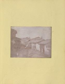 Village Street, Probably in Uttar Pradesh, North India; British, active India about 1843; England; 1843 - 1845; Salted paper