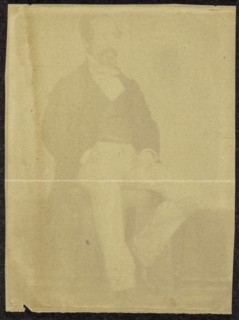 Portrait of a Seated Man with Mustache; British, active India about 1843; England; 1843 - 1845; Salted paper print from a paper