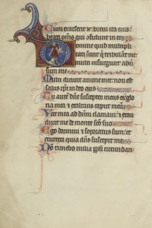Initial D: Absalom Hanging from a Tree; Bute Master, Franco-Flemish, active about 1260 - 1290, Northeastern, illuminated