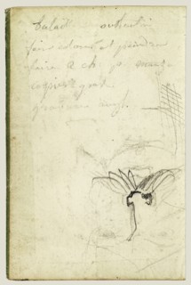 Face of a Man; Théodore Géricault, French, 1791 - 1824, 1812 - 1814; Graphite; 15.2 x 10.6 cm, 6 x 4 3,16 in