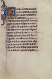 Initial D: The Crucifixion; Bute Master, Franco-Flemish, active about 1260 - 1290, Northeastern, illuminated, France