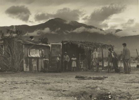 Paul Taylor with Migrant Workers, Imperial Valley, California; Dorothea Lange, American, 1895 - 1965, 1935; Gelatin silver