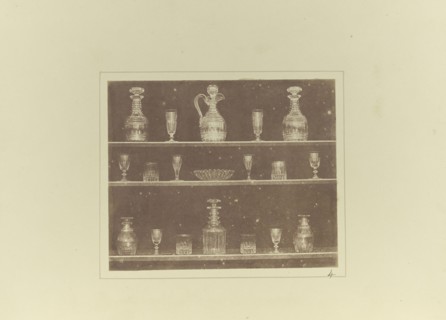 Articles of Glass; William Henry Fox Talbot, English, 1800 - 1877, Reading, England; 1844; Salted paper print; 12.5 × 15.2 cm