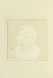 Bust of Patroclus; William Henry Fox Talbot, English, 1800 - 1877, Reading, England; August 9, 1843; Salted paper print