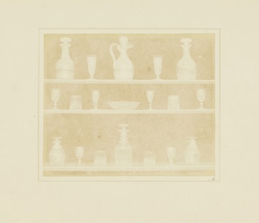 Articles of Glass; William Henry Fox Talbot, English, 1800 - 1877, Reading, England; 1844; Salted paper print from a paper