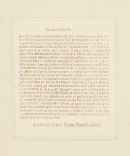 Fac-smilie of an Old Printed Page; William Henry Fox Talbot, English, 1800 - 1877, Reading, England; 1844; Salted paper print