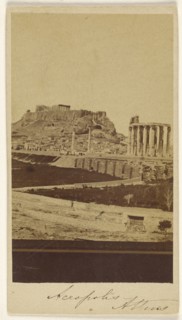 Necropolis, Athens; Dimitrios Constantin, Greek, active 1858 - 1860s, late 1850s-1860s; Albumen silver print