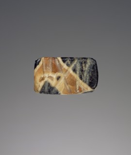 Pyramidal seal; Crete, Greece; about 2300 B.C. - 2000 B.C; Breccia; 1.4 × 1.1 × 0.7 cm, 9,16 × 7,16 × 1,4 in