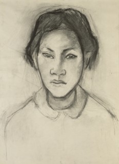Head of a Tahitian Woman; Paul Gauguin, French, 1848 - 1903, Tahiti, France; about 1892; Charcoal; 41.9 x 31.1 cm