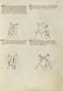 Unarmed Combat; Fiore Furlan dei Liberi da Premariacco, Italian, about 1340,1350 - before 1450, Padua, or, Italy; about 1410