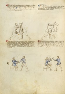 Combat with Rondel and Dagger; Fiore Furlan dei Liberi da Premariacco, Italian, about 1340,1350 - before 1450, Venice, Italy