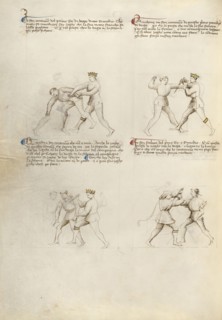 Combat with Dagger; Fiore Furlan dei Liberi da Premariacco, Italian, about 1340,1350 - before 1450, Venice, Italy; about 1410