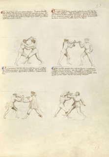 Combat with Dagger; Fiore Furlan dei Liberi da Premariacco, Italian, about 1340,1350 - before 1450, Padua, or, Italy