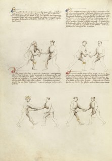 Combat with Dagger; Fiore Furlan dei Liberi da Premariacco, Italian, about 1340,1350 - before 1450, Padua, or, Italy