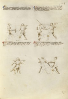 Combat with Sword; Unknown, Fiore Furlan dei Liberi da Premariacco, Italian, about 1340,1350 - before 1450, Venice, Italy