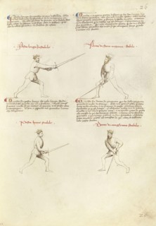 Combat with Sword; Fiore Furlan dei Liberi da Premariacco, Italian, about 1340,1350 - before 1450, Padua, Italy