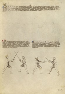 Combat with Sword; Fiore Furlan dei Liberi da Premariacco, Italian, about 1340,1350 - before 1450, Padua, Italy