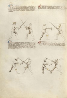 Combat with Sword; Fiore Furlan dei Liberi da Premariacco, Italian, about 1340,1350 - before 1450, Padua, Italy
