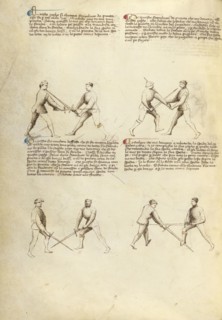 Combat with Sword; Fiore Furlan dei Liberi da Premariacco, Italian, about 1340,1350 - before 1450, Padua, Italy