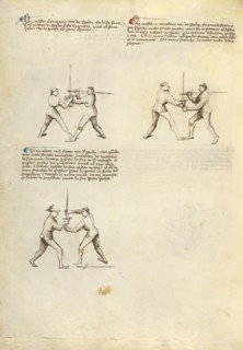Combat with Sword; Fiore Furlan dei Liberi da Premariacco, Italian, about 1340,1350 - before 1450, Padua, Italy