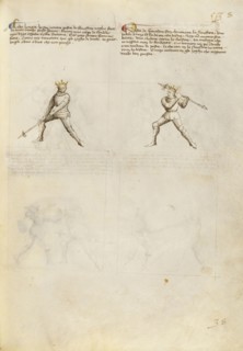Combat with Pollaxe; Fiore Furlan dei Liberi da Premariacco, Italian, about 1340,1350 - before 1450, Padua, Italy