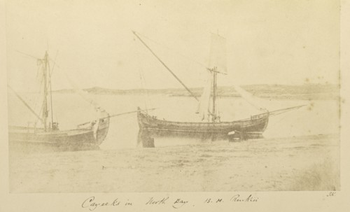 Cayeeks in North Bay, B.H. Renkioi; John Kirk, Scottish, 1832 - 1922, Renkioi, Turkey; 1855 - 1856; Salted paper print