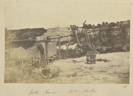Water Reservoir, B.H. Renkioi; John Kirk, Scottish, 1832 - 1922, Turkey; 1855 - 1856; Salted paper print; 12.4 × 19.3 cm