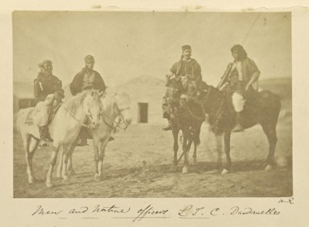 Men and Native Officers L.T.C. Dardanelles; Dr. William Robertson, Scottish, 1818 - 1882, Turkey; 1855 - 1856; Albumen silver