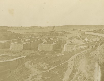 Russian Docks, Sebastopol; James Robertson, English, 1813 - 1888, Sevastopol, Ukraine; 1855 - 1856; Salted paper print